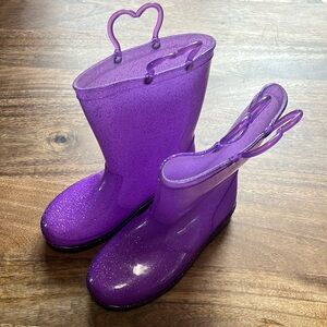 Western Chief Purple Glitter Rainboots